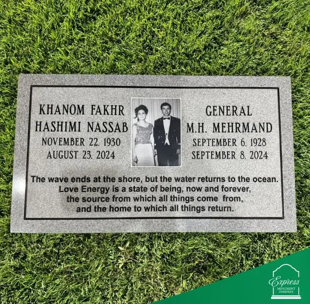 Islamic grave markers created for families at Oak Hill Muslim Cemetery in San Jose, CA